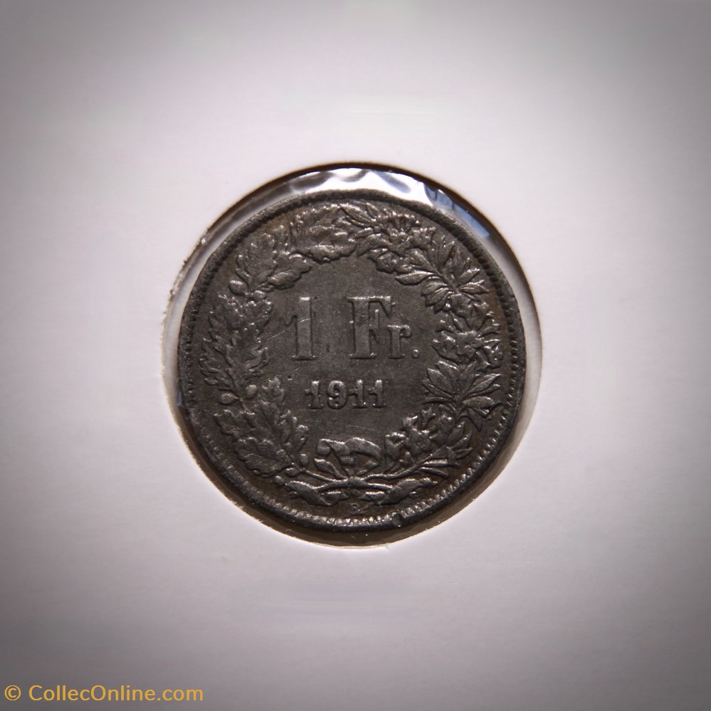 (Faux) 1 Franc 1911 B Helvetia debout monnaies monde suisse faux 1 franc 1911 b helvetia debout