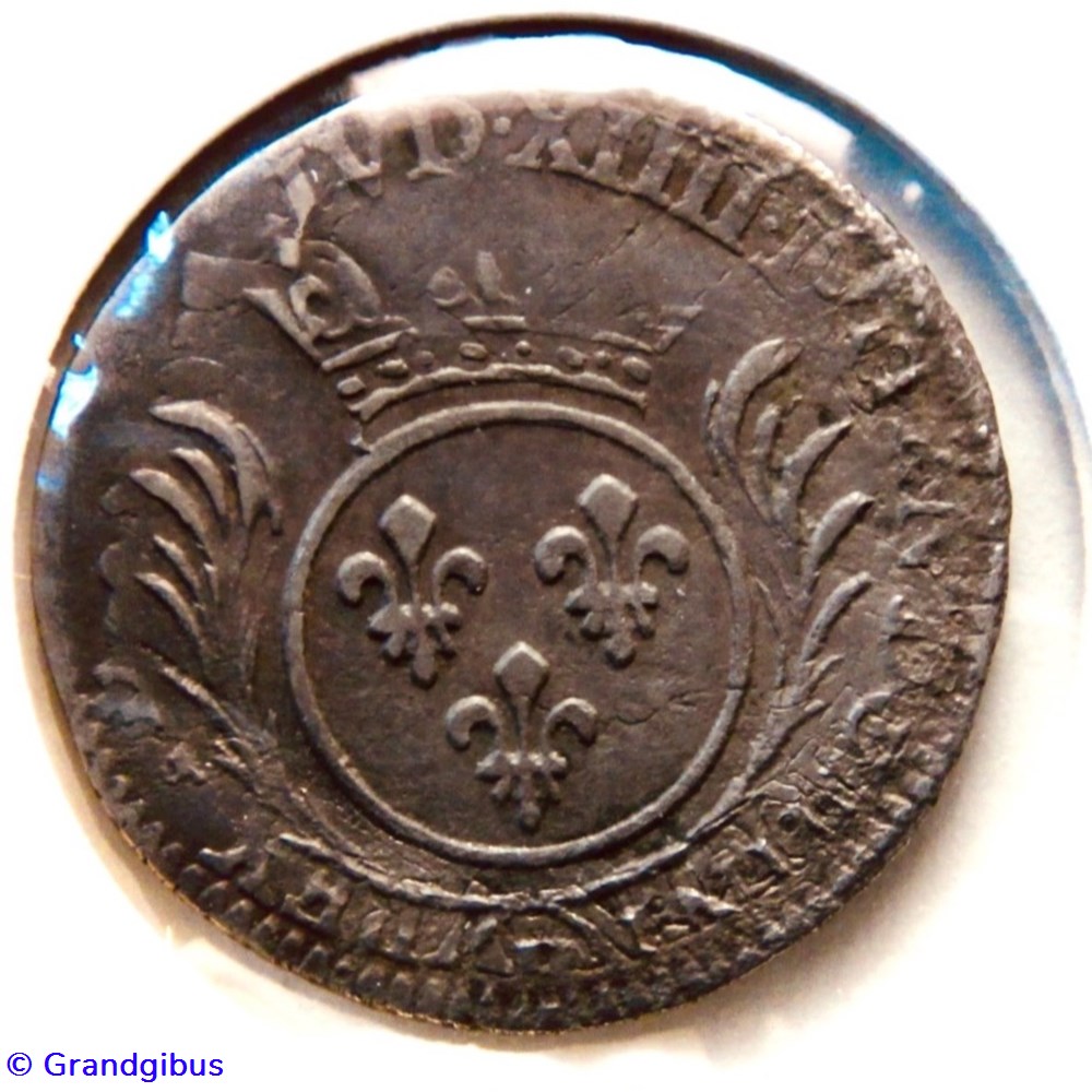 Douzième d'écu aux palmes monnaies europe medievale france royales douzieme ecu aux palmes