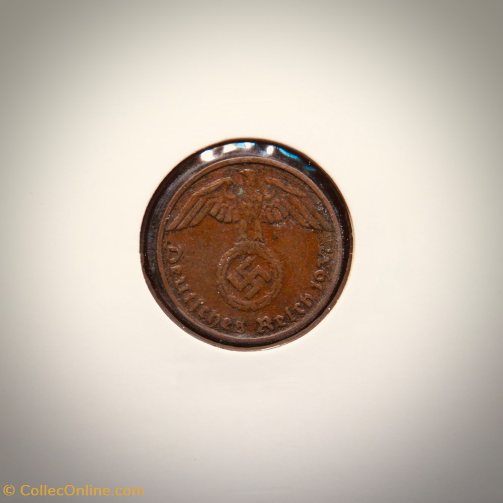 1 Reichspfennig 1937 D monnaies monde allemagne 1 reichspfennig 1937 d