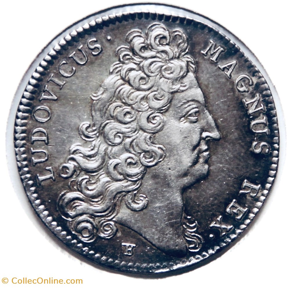 Louis XIV, Ordinaire des guerres. 1709 Argent. monnaies paranumismatique jetons poids louis xiv ordinaire des guerres 1709 argent