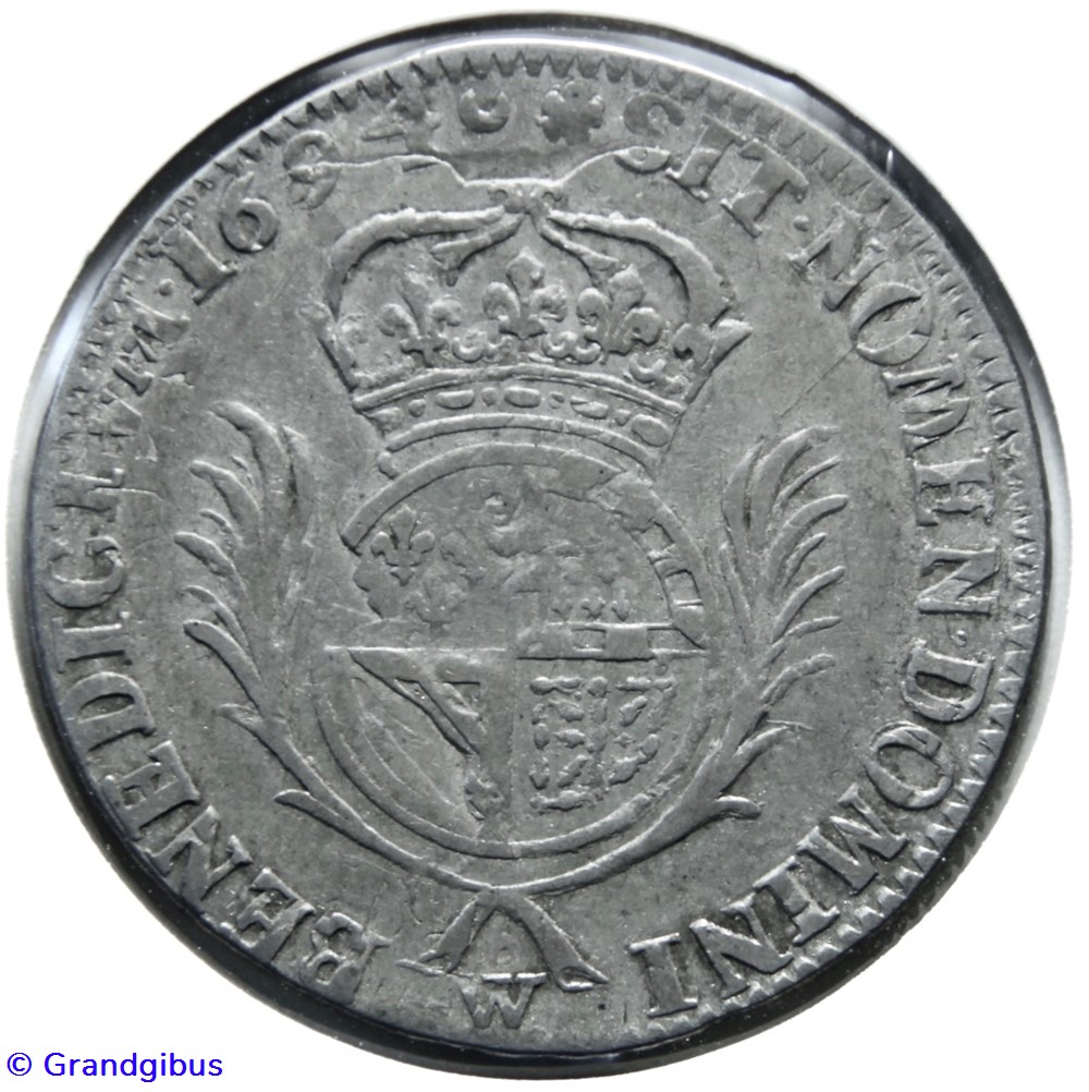 monnaies europe medievale france royales demi ecu de flandre aux palmes 1694w