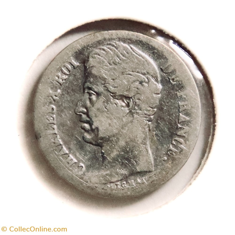 Charles X - 1/4 franc, 1829 𝐊 monnaies monde france charles x 1 4 franc 1829