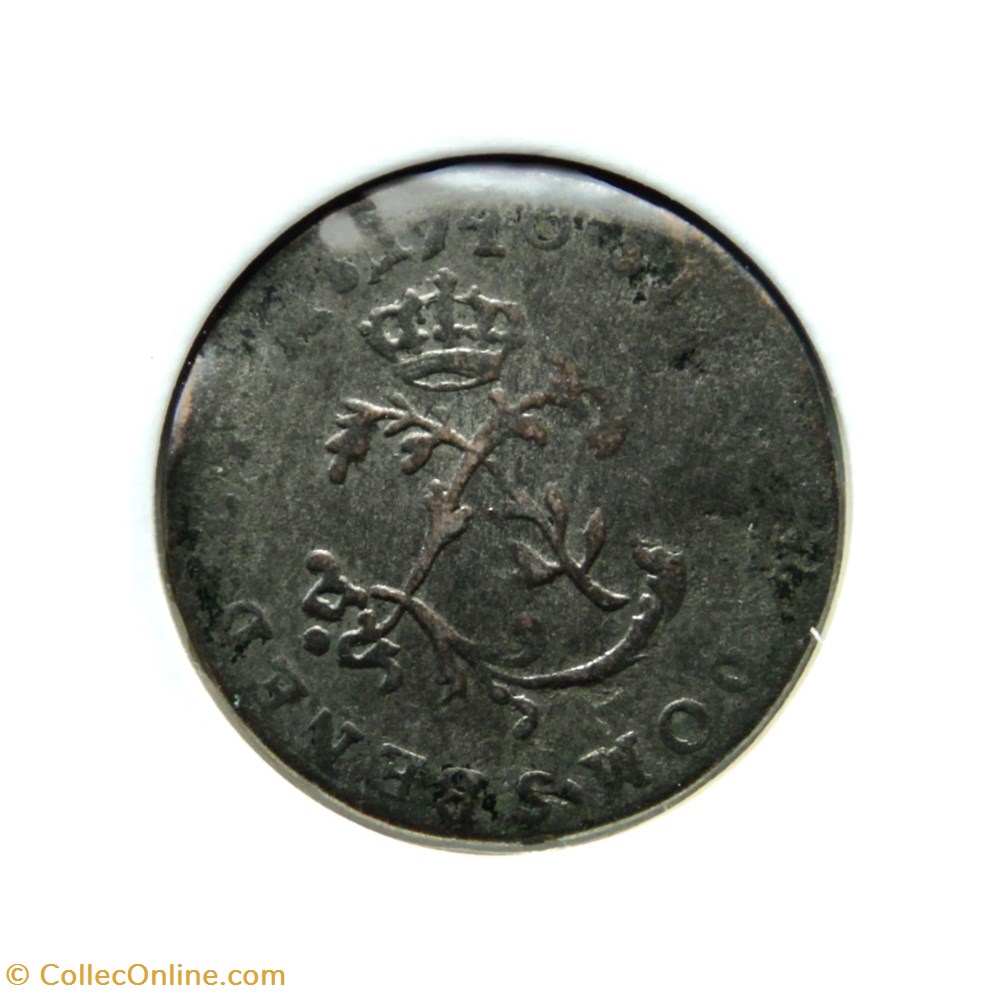 monnaies europe medievale france royales louis xv 1740s double sol aux 2 l