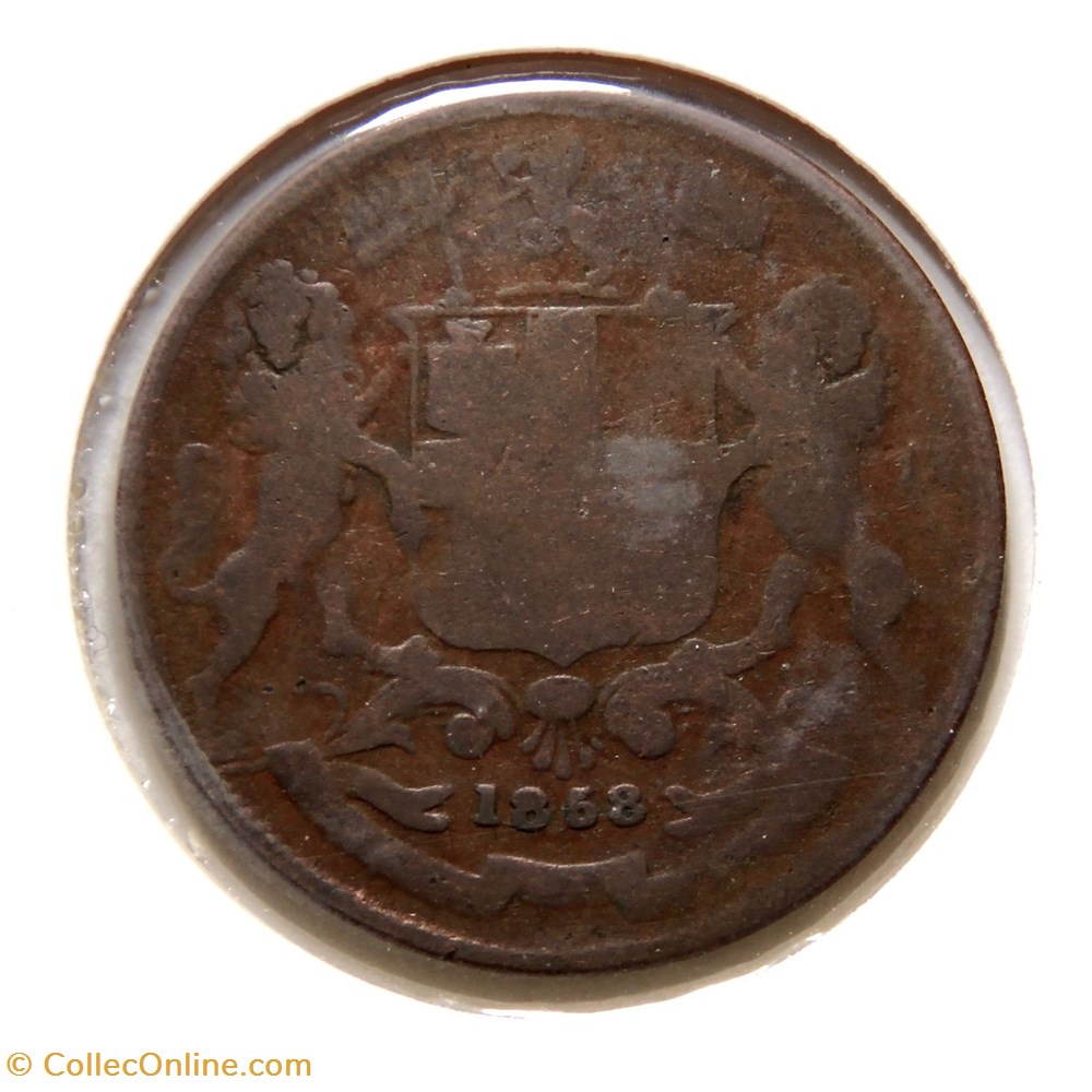 East India Company - 1/4 Anna 1858. monnaies colonies britanniques east india company 1 4 anna 1858