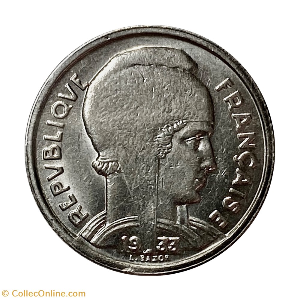 5 Francs Bazor - 1933 monnaies monde france 5 francs bazor 1933