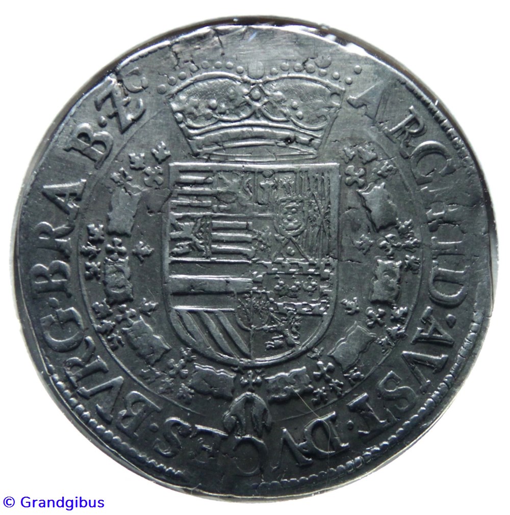 Albert & Isabelle - Patagon, 1616 Anvers monnaies europe medievale pays bas espagnols albert isabelle patagon 1616 anvers