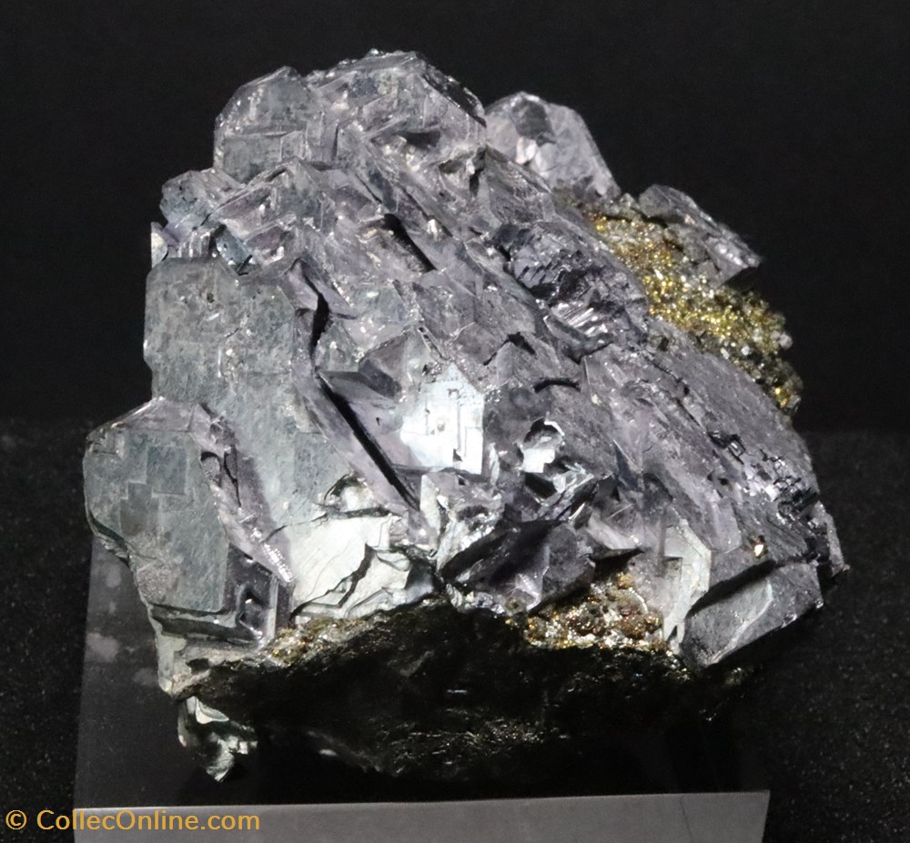 Galénite - Chalcopyrite (Bulgarie) 3 mineraux meteorites galene galenite chalcopyrite bulgarie