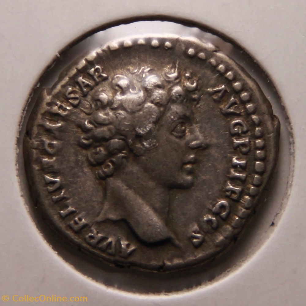 Denier - Marc Aurèle (142) monnaies antiques romaines imperiales et republicaines denier marc aurele 142