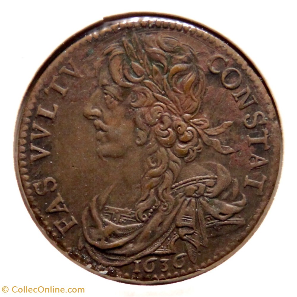 Louis XIII, France & Navarre. 1639 Cuivre. monnaies paranumismatique jetons poids louis xiii france navarre 1639 cuivre