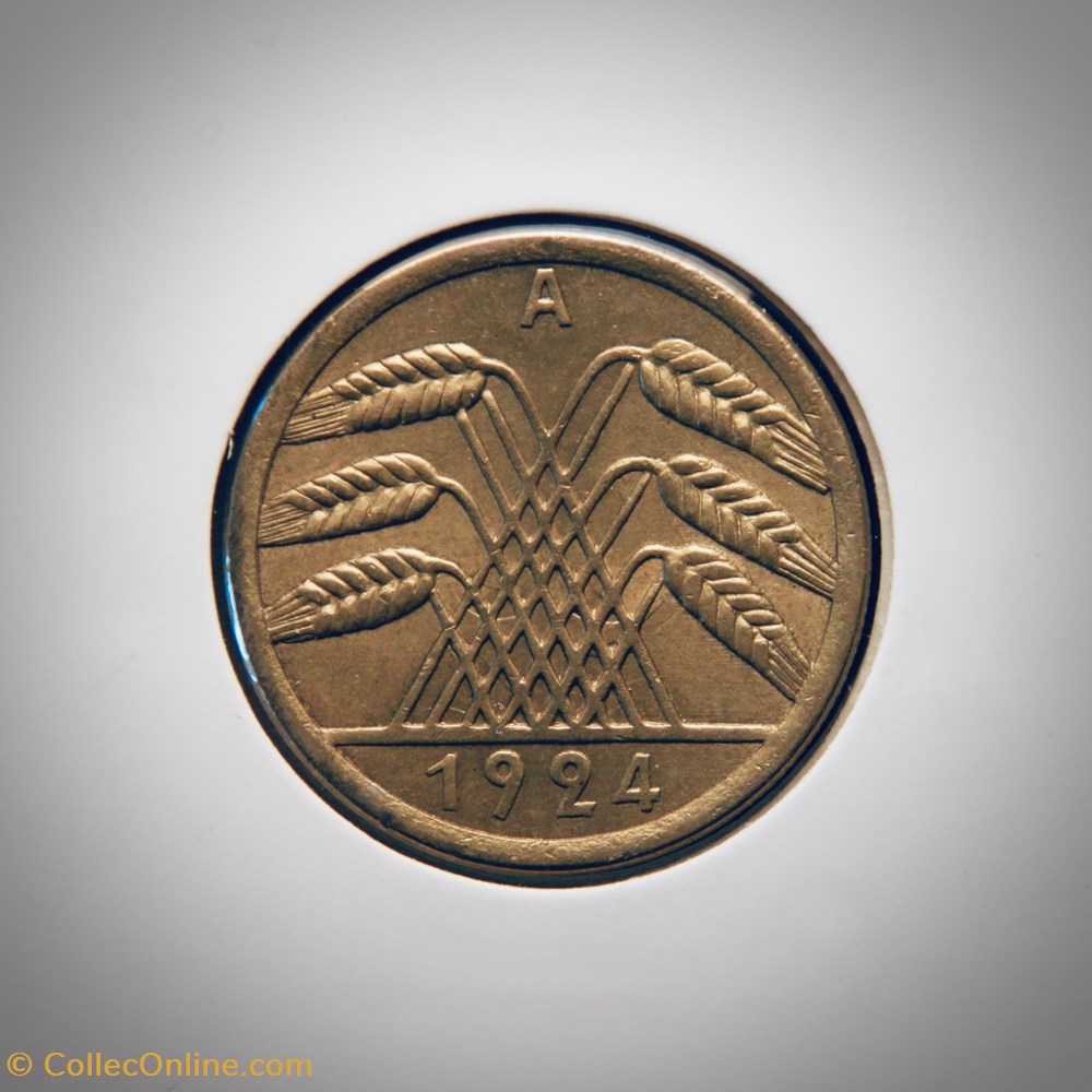 monnaies monde allemagne 50 rentenpfennig 1924 a