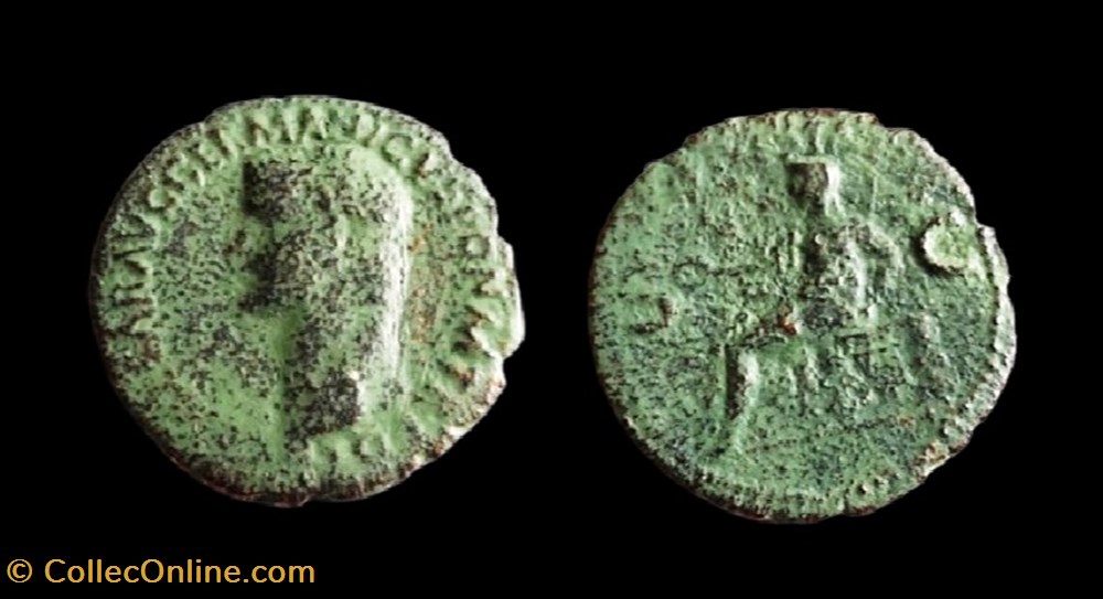 Caligula - Vesta monnaies antiques romaines provinciales caligula vesta