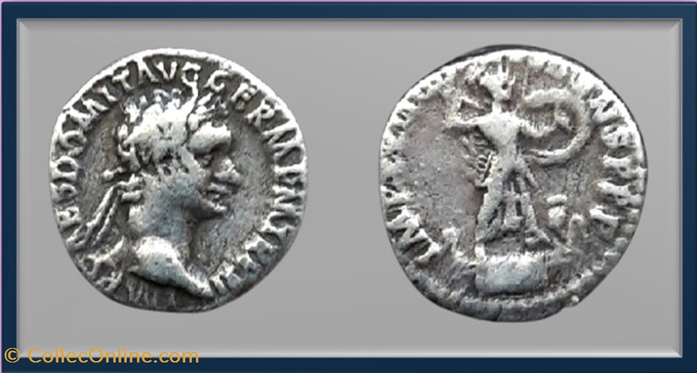 Domitien - Athéna - denier monnaies antiques romaines imperiales et republicaines domitien athena denier