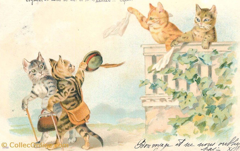cartes postales vacances bon voyage 1760