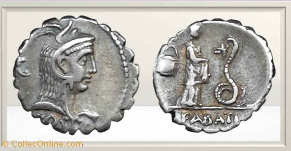 monnaies antiques romaines imperiales et republicaines republique romaine roscia lucius roscius fabatus