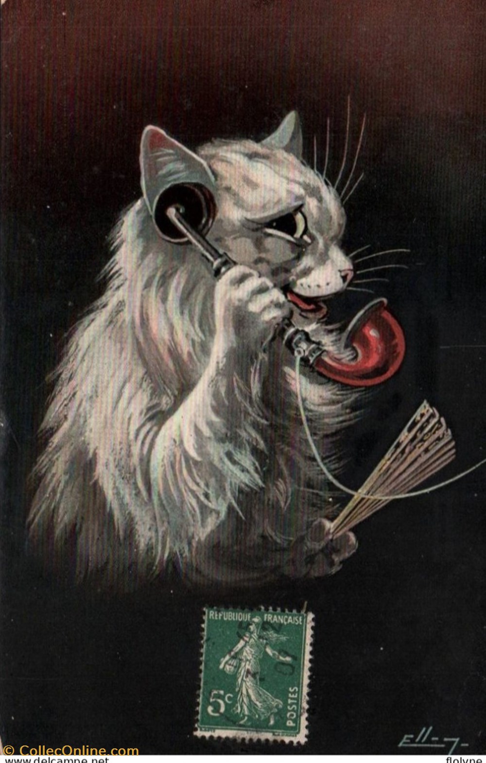 cartes postales ellam telephone