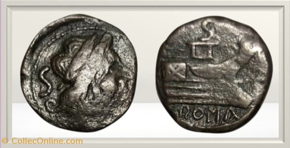 monnaies antiques romaines imperiales et republicaines republique romaine anonyme saturne