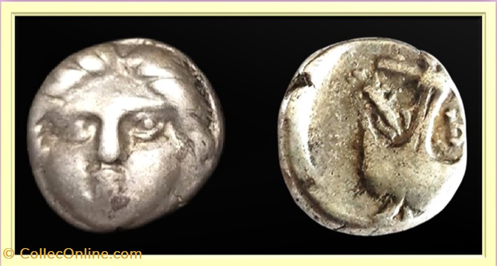 monnaies antiques grecques thrace apollonia pontica apollon ancre