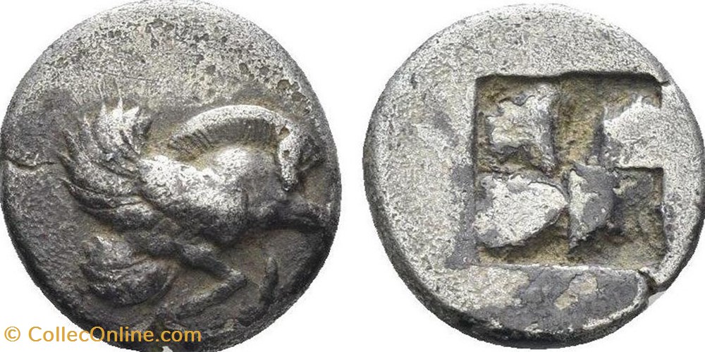 Ionie - Clazomène - Cochon ailé monnaies antiques grecques ionie clazomene cochon aile