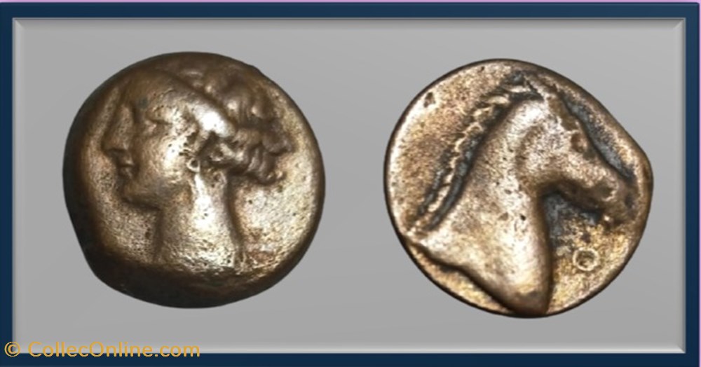 monnaies antiques grecques zeugitane carthage
