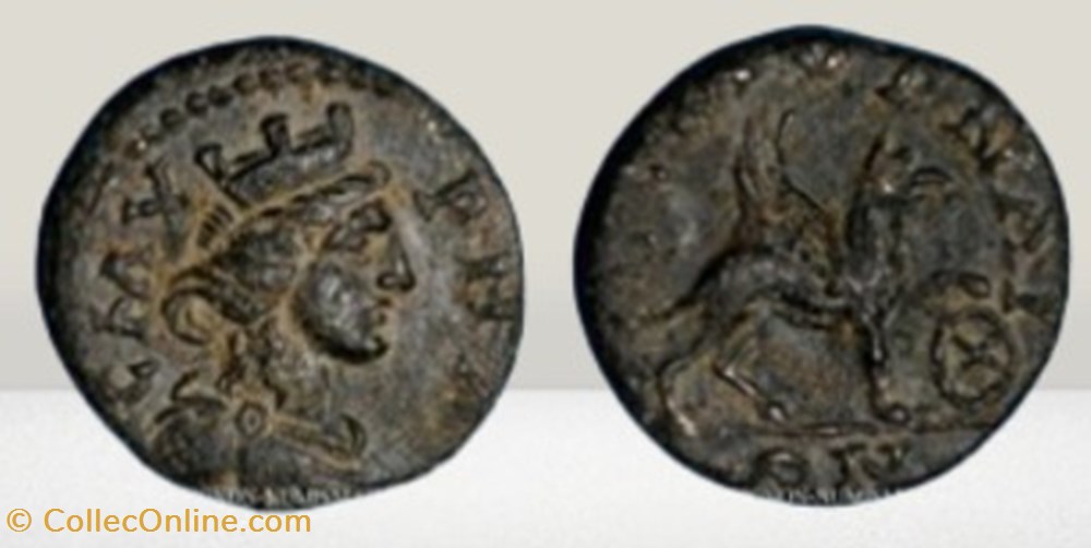 Ionie - Pseudo autonome - Smyrne - Griffon roue monnaies antiques romaines provinciales ionie pseudo autonome smyrne griffon roue