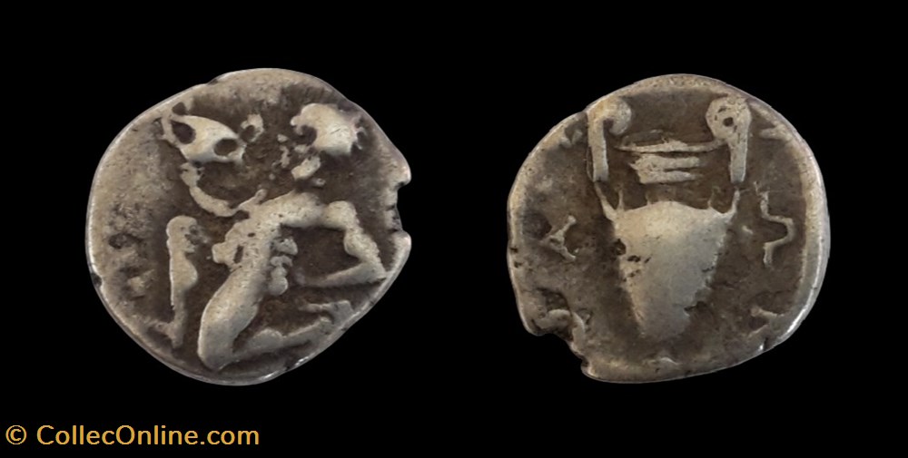 monnaies antiques grecques thrace iles de thrace thasos satyre