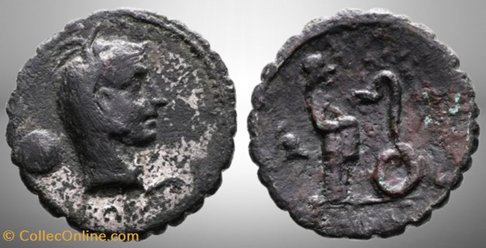 monnaies antiques romaines imperiales et republicaines republique romaine roscia lucius roscius fabatus