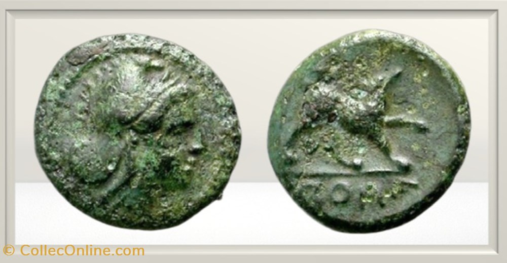 monnaies antiques romaines imperiales et republicaines republique romaine anonyme ae semi litra roma chien