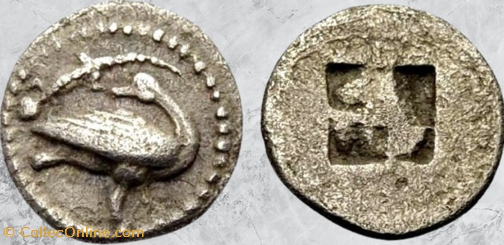 Macédoine - Eion - Oie / Lézard monnaies antiques grecques macedoine eion oie lezard