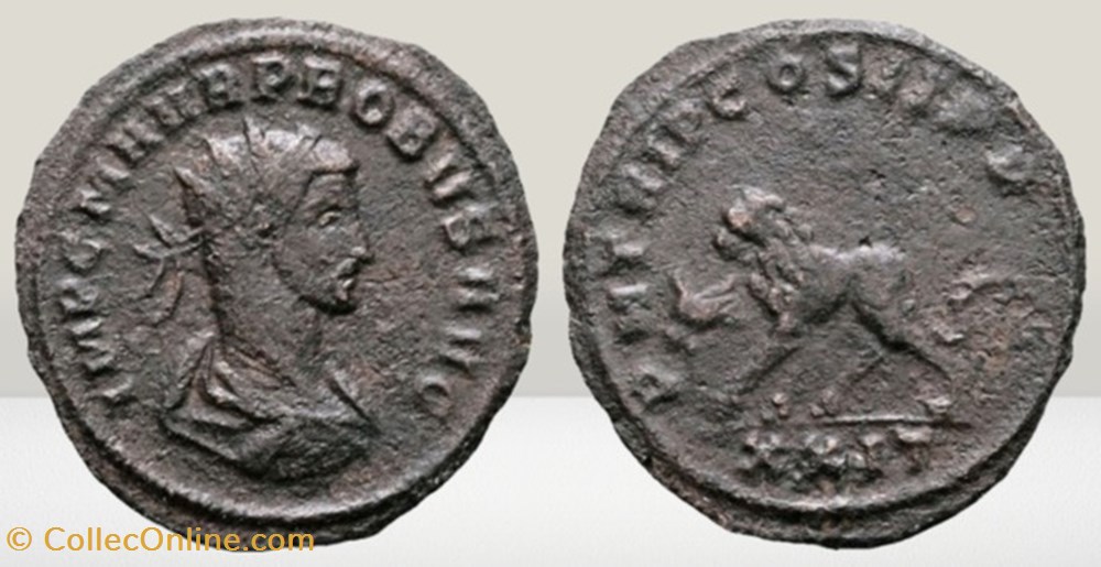 Probus - Lion monnaies antiques a romaines imperiales et republicaines probus lion