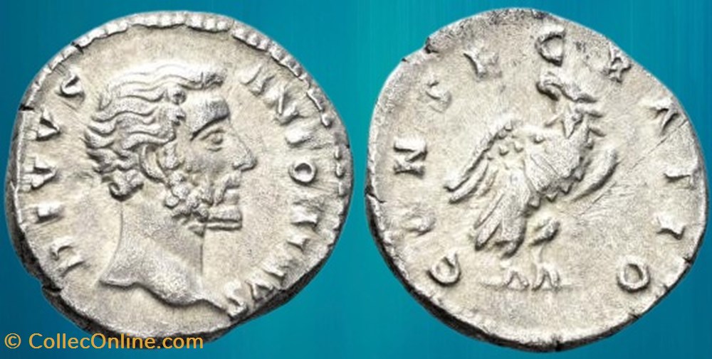 Antonin le Pieux - Aigle - CONSECRATIO monnaies antiques romaines imperiales et republicaines antonin le pieux aigle consecratio