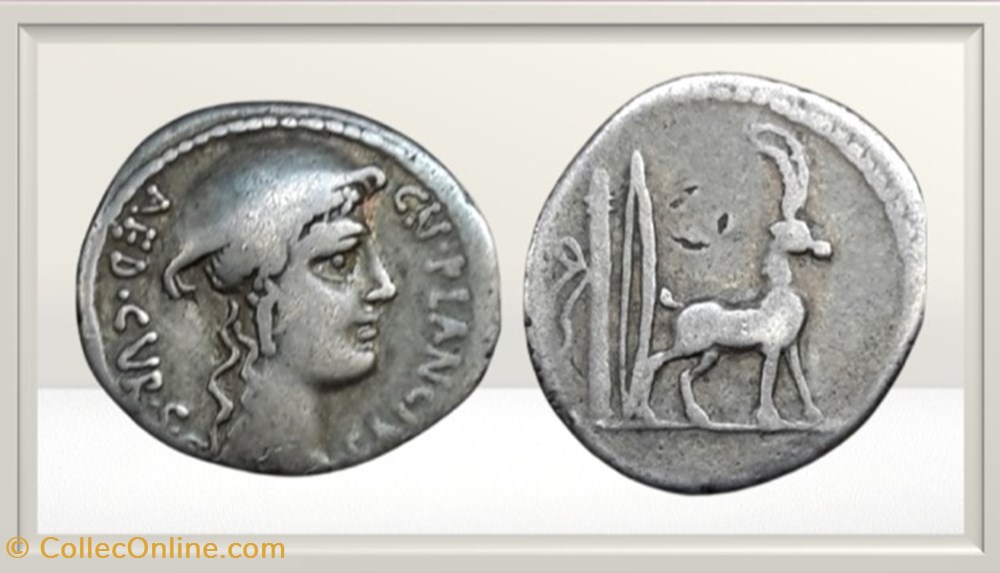monnaies antiques romaines imperiales et republicaines republique romaine plancia