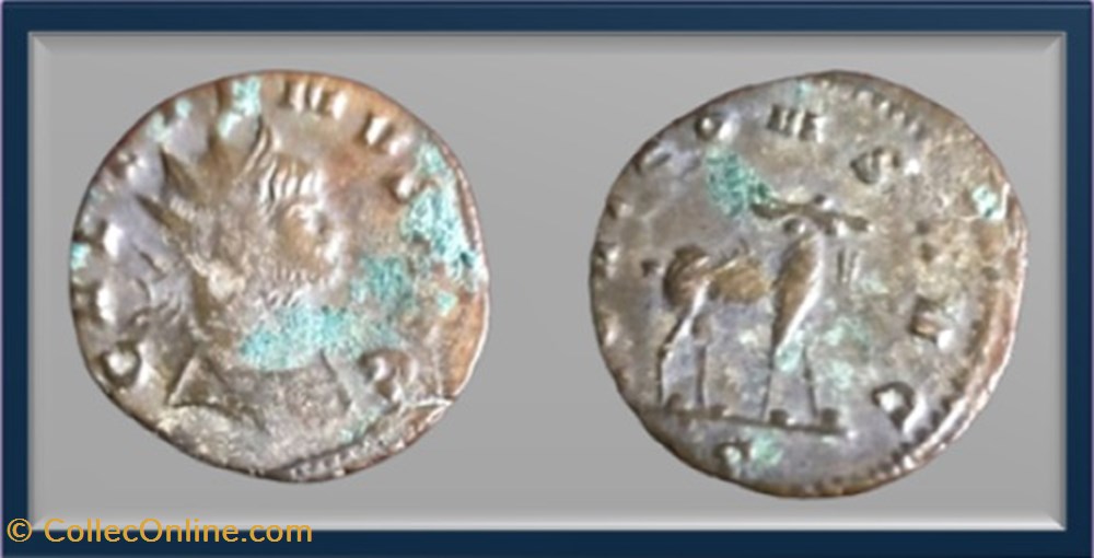 monnaies antiques romaines provinciales gallien antilope