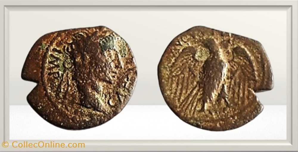 monnaies antiques romaines provinciales auguste aigle