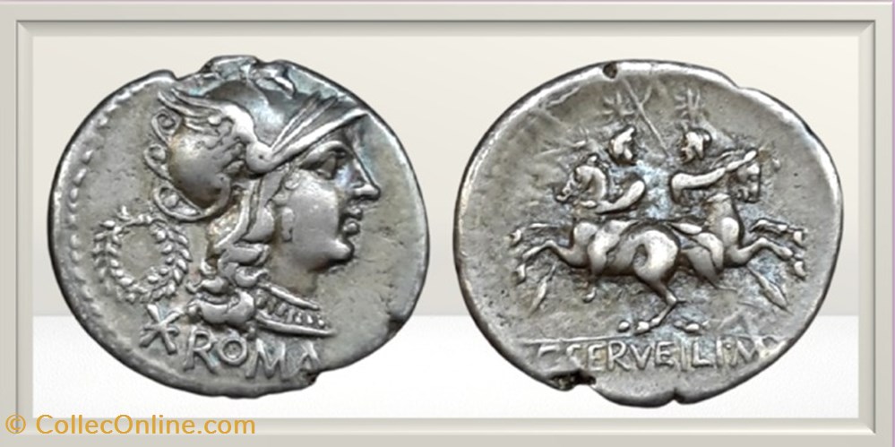 monnaies antiques romaines imperiales et republicaines republique romaine servilia dioscures
