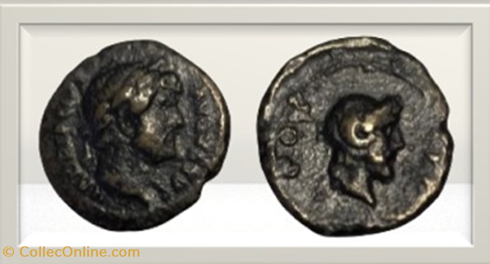 Hadrien - Zeus Amon - quadrans monnaies antiques romaines provinciales hadrien zeus amon quadrans