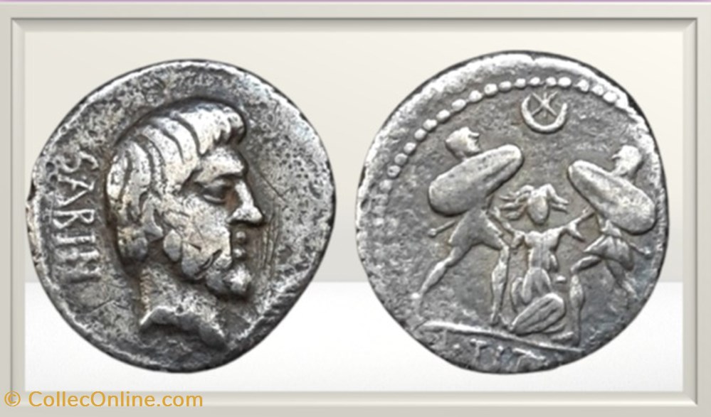 République Romaine - Tituria - Lucius Titurius Sabinus monnaies antiques romaines imperiales et republicaines republique romaine tituria lucius titurius sabinus