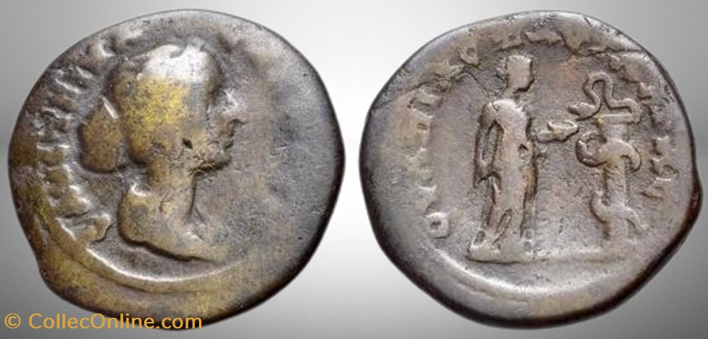 Faustine Jeune - Thrace - Pautalia monnaies antiques romaines provinciales faustine jeune thrace pautalia