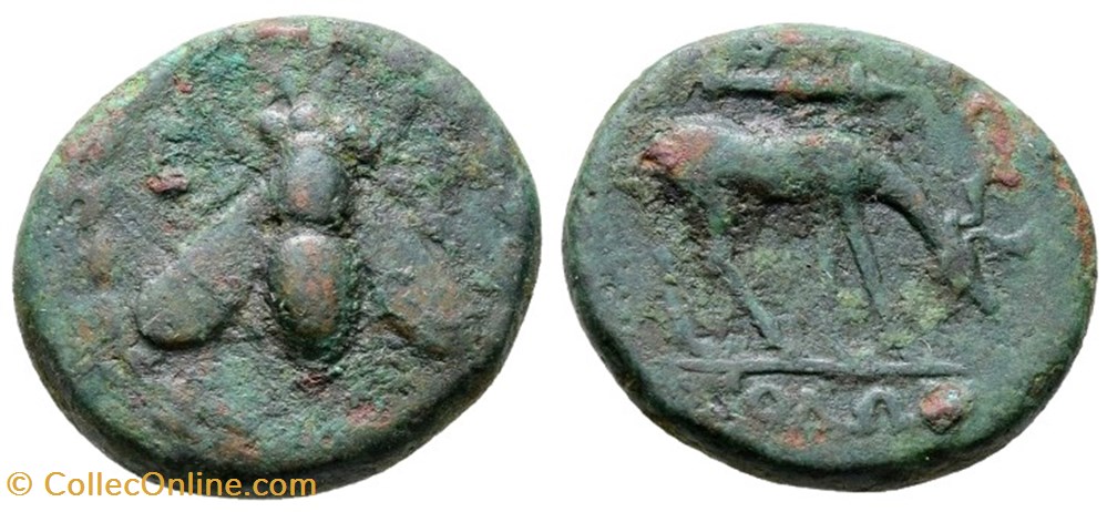 Ionie - Ephèse - Abeille / Cerfs carquois monnaies antiques grecques ionie ephese abeille cerfs carquois