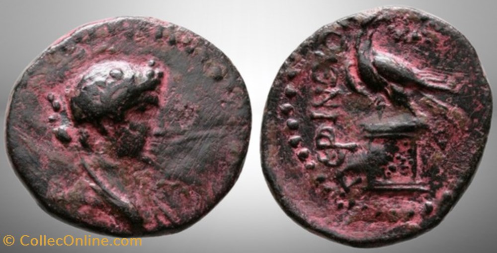 Claude - Incertain Claude à Néron - Thrace - Perinthos - Dionysos / Aigle monnaies antiques romaines provinciales claude incertain claude a neron thrace perinthos dionysos aigle