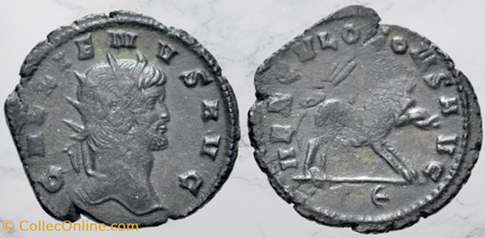 monnaies antiques romaines imperiales et republicaines gallien sanglier