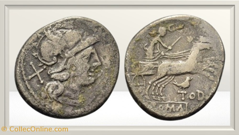 monnaies antiques romaines imperiales et republicaines republique romaine anonyme serie tod oiseau
