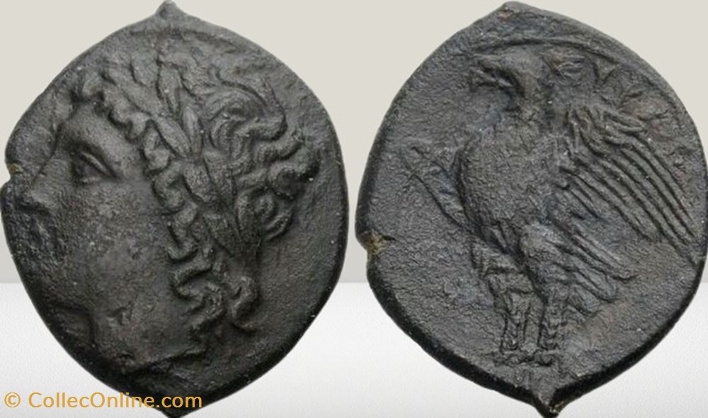 Sicile - Syracuse -Zeus Hellianos - Aigle monnaies antiques grecques sicile syracuse zeus hellianos aigle
