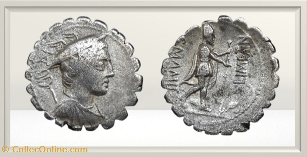 monnaies antiques romaines imperiales republicaines republique romaine mamilia caius mamilius limetanus ulysse