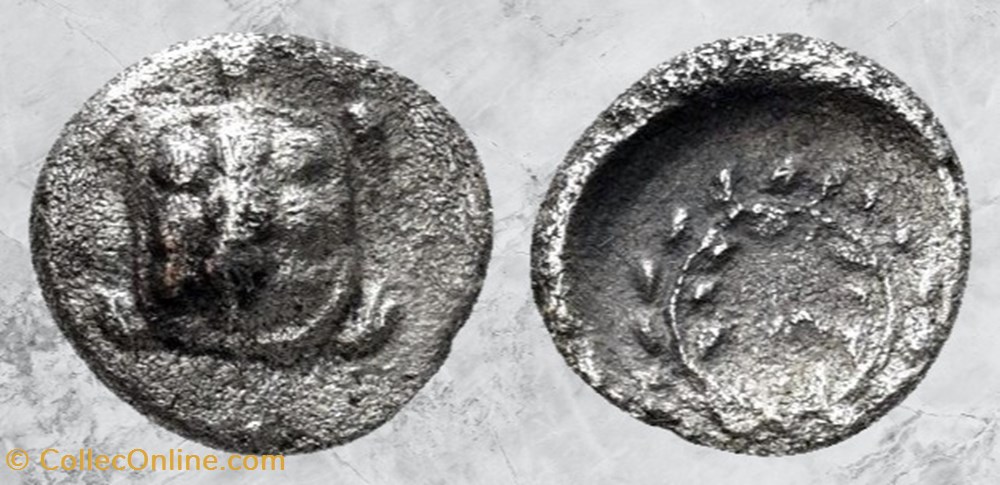 Lesbos - Methymna - Tortue monnaies antiques grecques lesbos methymna tortue