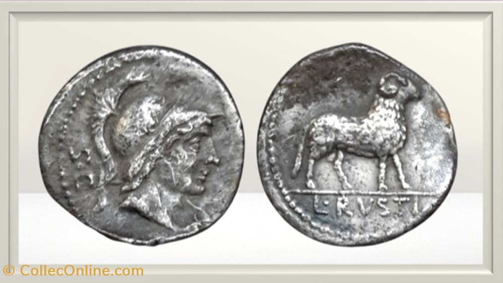 République romaine - Rustia monnaies antiques romaines imperiales et republicaines republique romaine rustia