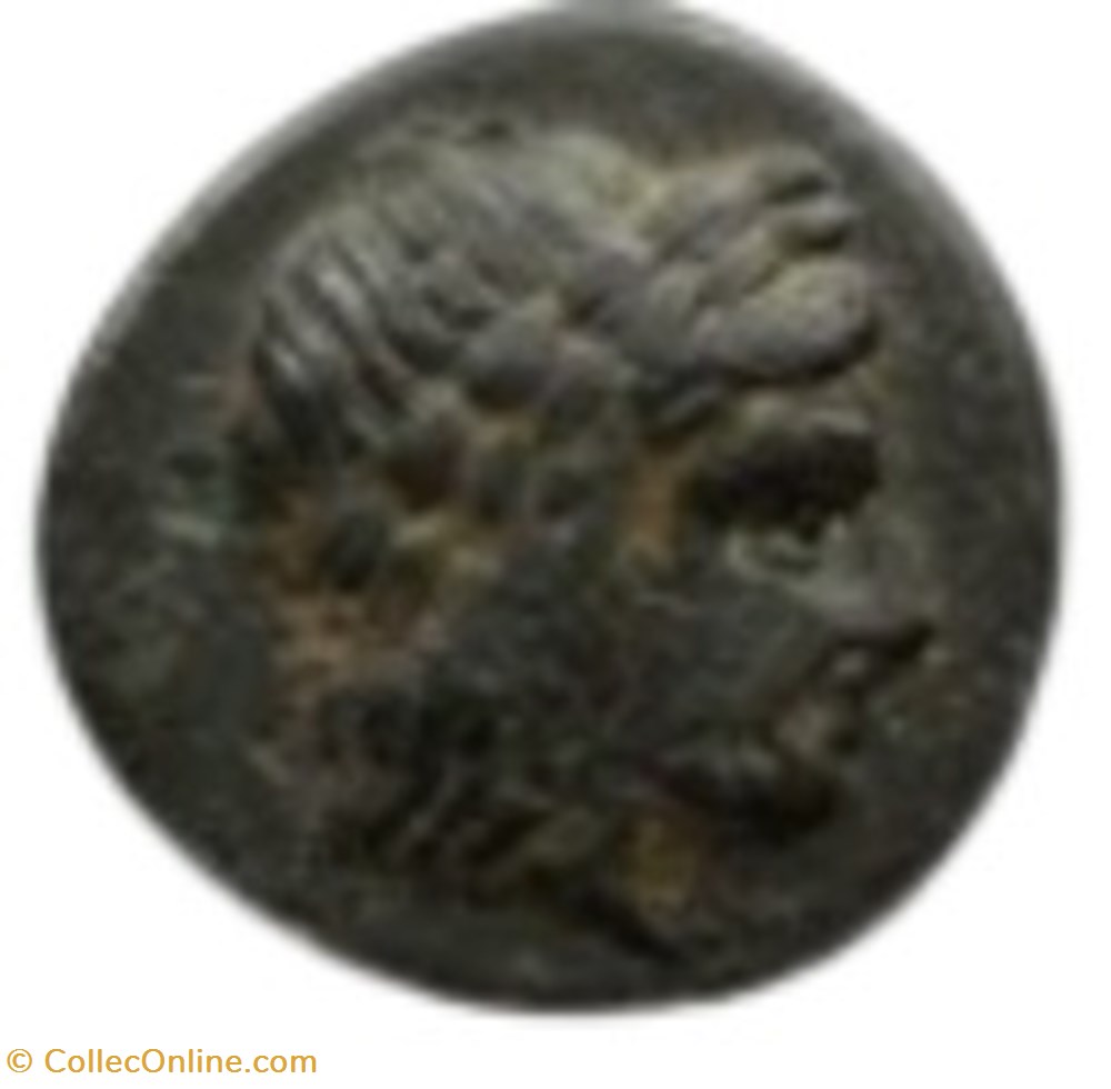 Ionie - Colophon - Apollon / protomé de cheval monnaies antiques grecques ionie colophon apollon protome de cheval