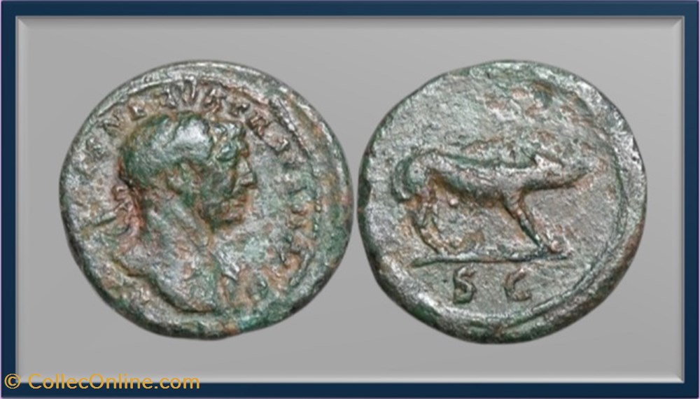 Trajan - Louve - quadrans monnaies antiques romaines imperiales et republicaines trajan louve quadrans