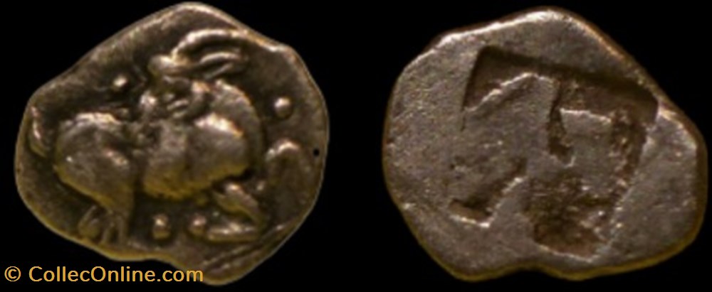 Thraco - Macédonniennes - tribus Mygdones - Bouc monnaies antiques grecques thraco macedonniennes tribus mygdones bouc