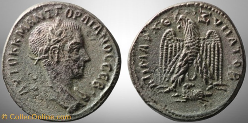 monnaies antiques romaines provinciales gordien iii antioche aigle sur belier