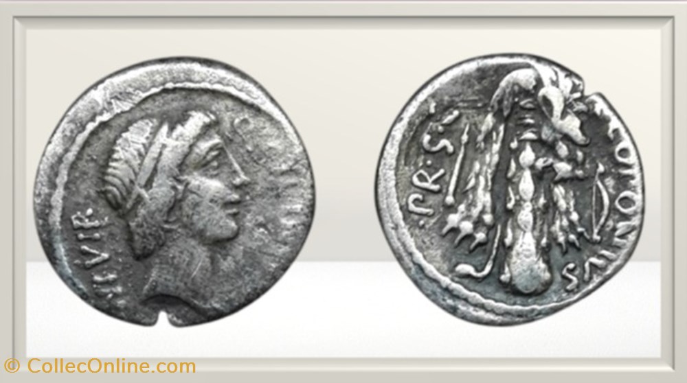 monnaies antiques romaines imperiales et republicaines republique romaine sicinia quintus sicinius